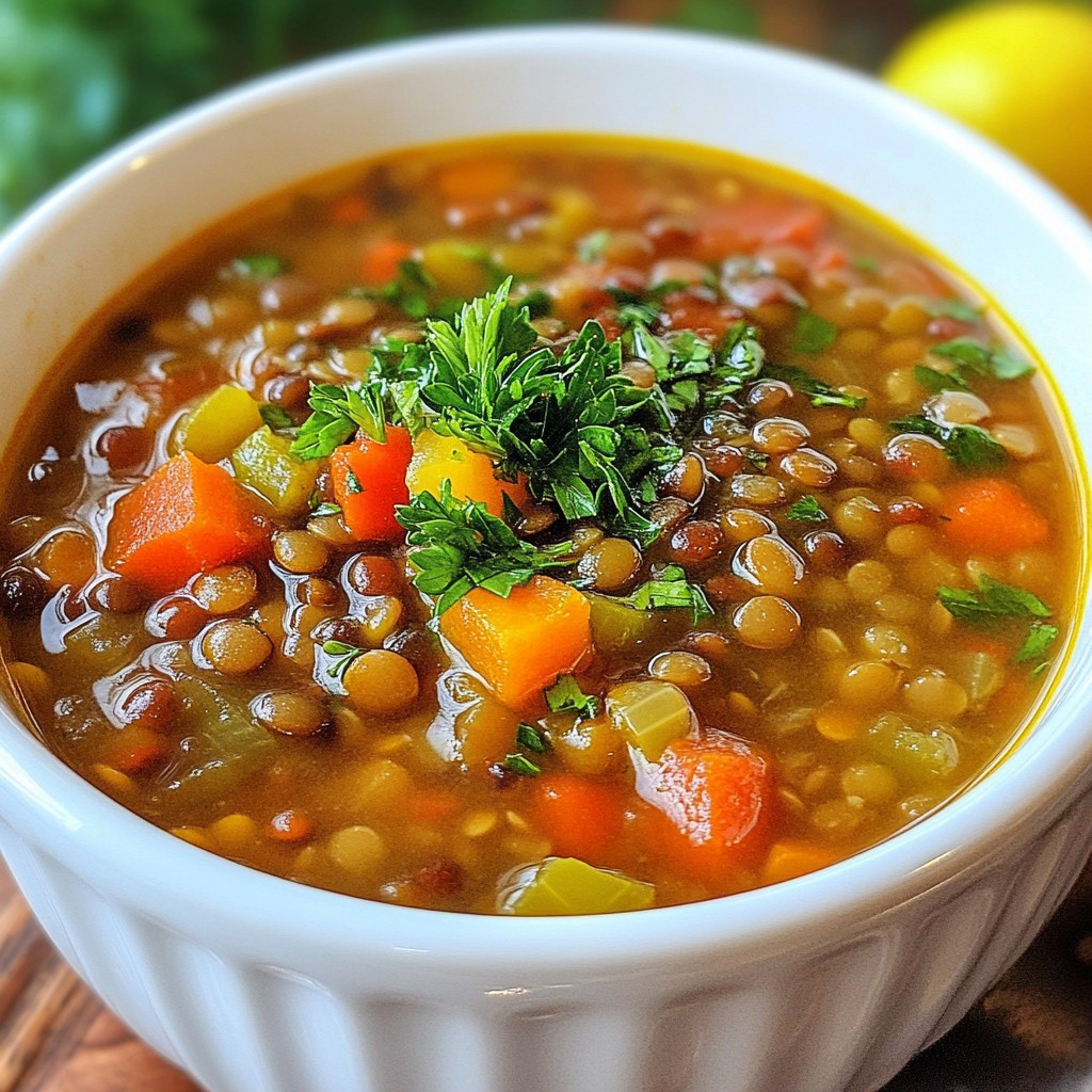 Mediterranean Lentil Soup Warm and Wholesome Recipe