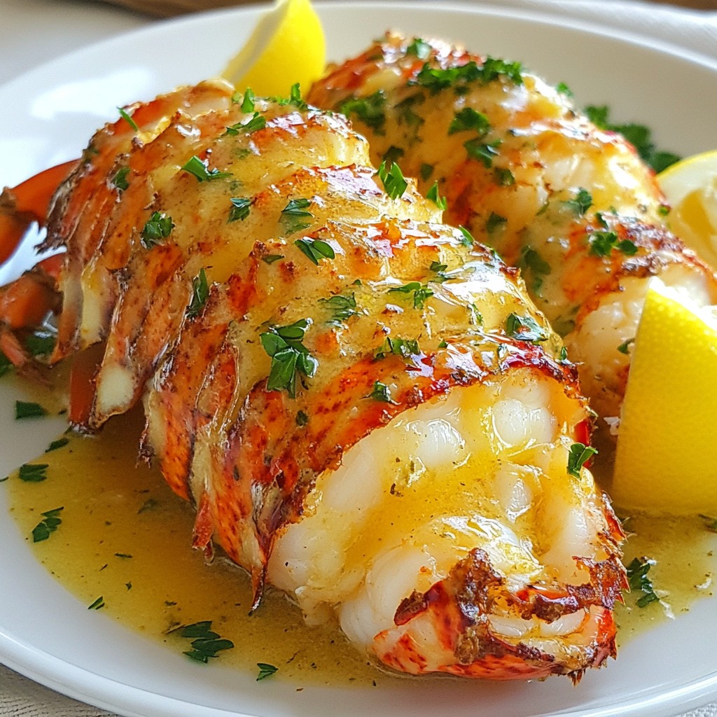 Garlic Butter Lobster Tails Savory Seafood Delight