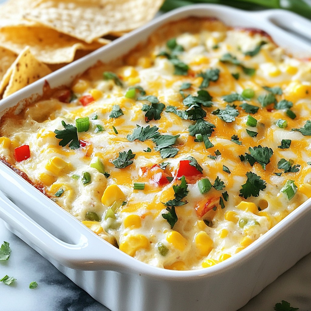 Cheesy Mexican Corn Dip Creamy and Flavorful Snack