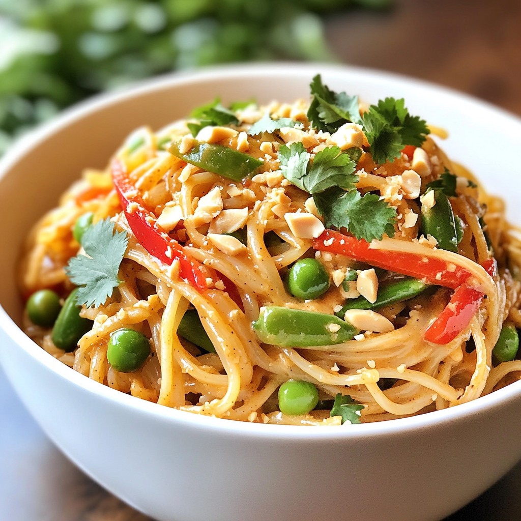 Spicy Thai Peanut Noodles Delightful and Simple Recipe