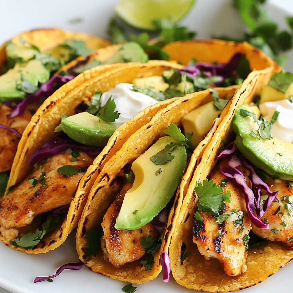 Cilantro Lime Chicken Tacos Quick and Flavorful Meal