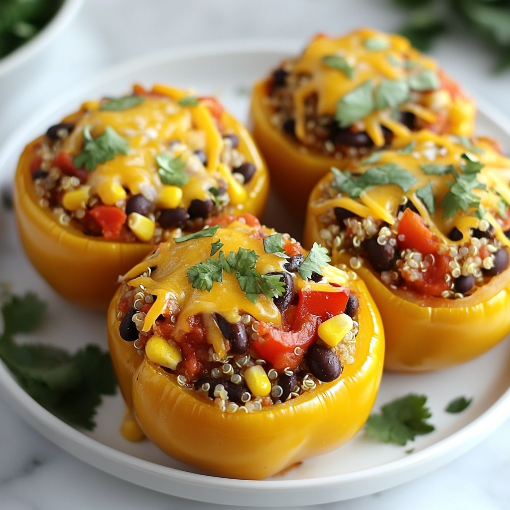 Affordable Black Bean and Corn Stuffed Peppers Delight