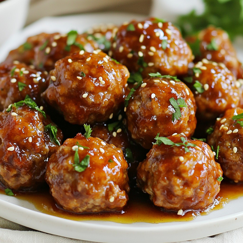 Honey Sriracha Glazed Meatballs Easy and Flavorful Dish