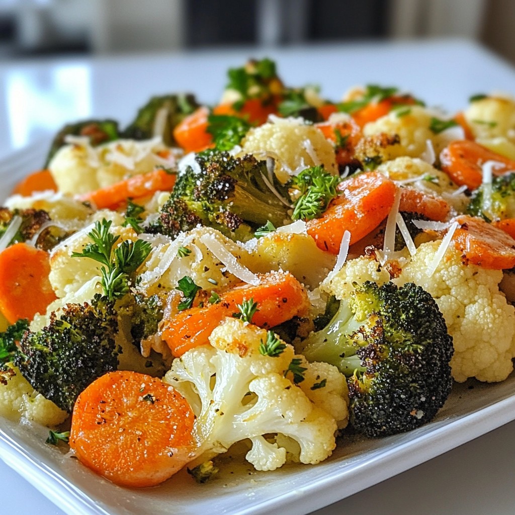 Cheap Garlic Parmesan Roasted Vegetables Simple Recipe