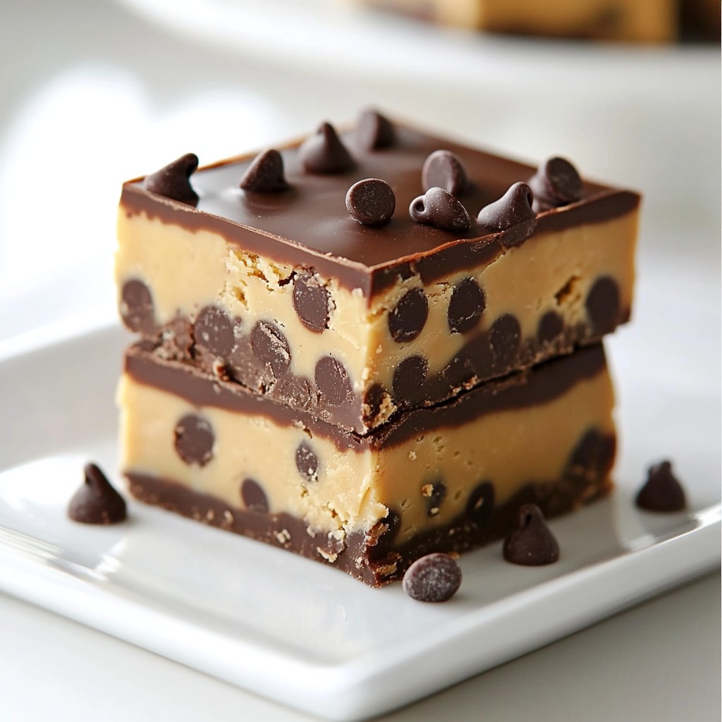 Chocolate Chip Cookie Dough Fudge Delightful Treat