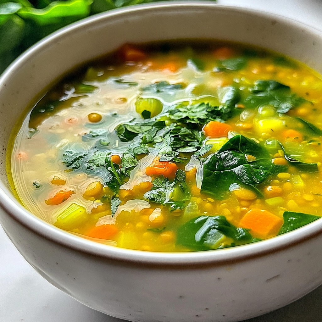 Budget-Friendly Lentil and Spinach Soup Recipe