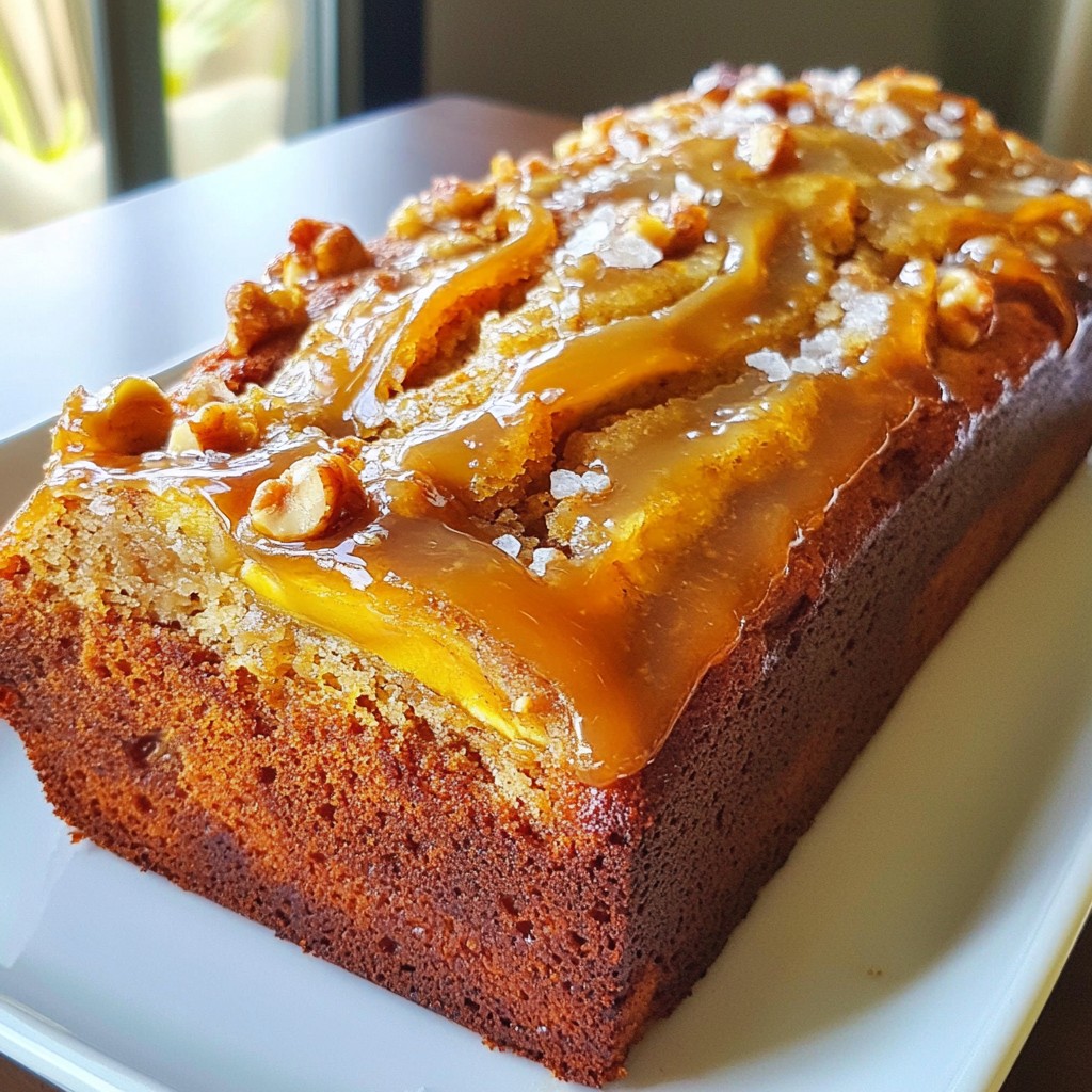 Salted Caramel Banana Bread Irresistible Moist Treat