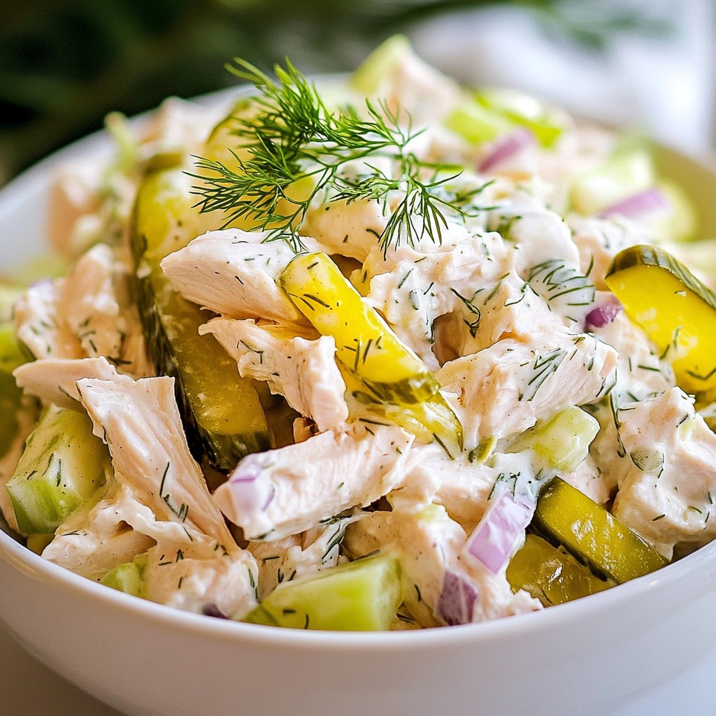 Dill Pickle Chicken Salad Flavorful and Fast Meal