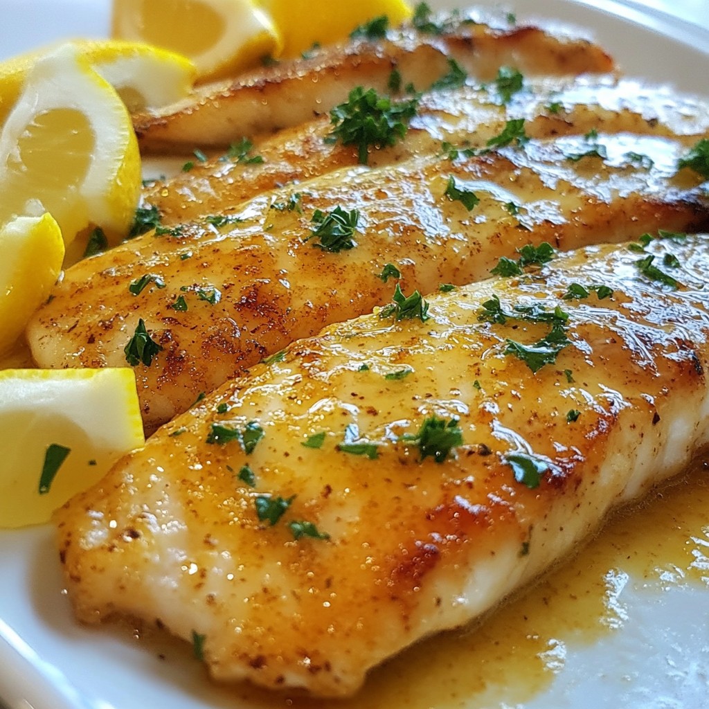 Lemon Butter Tilapia Fillets Healthy and Tasty Dish