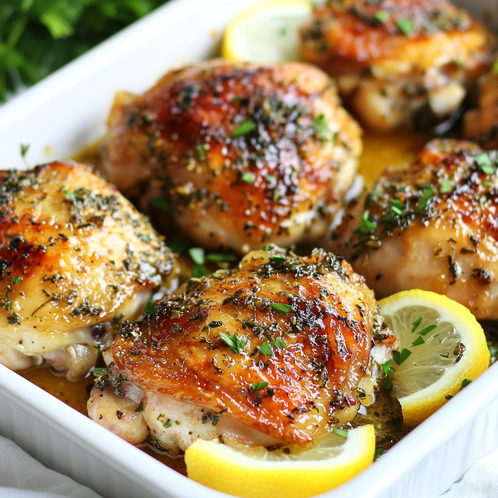 Economical Oven-Baked Herb Chicken Thighs Recipe