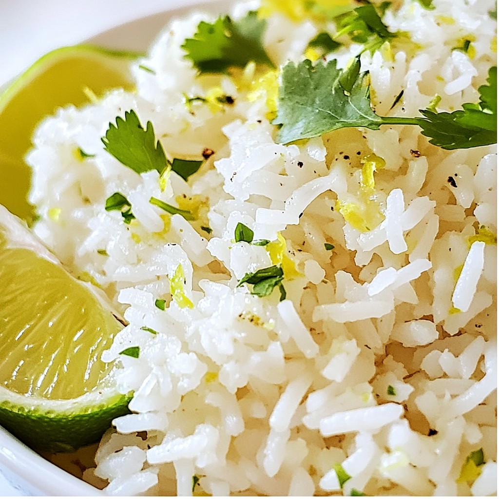 Coconut Lime Rice Simple and Flavorful Side Dish