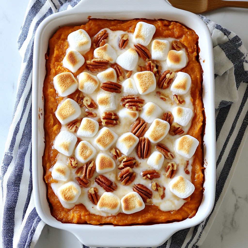 Sweet Potato Marshmallow Casserole Tasty Holiday Dish