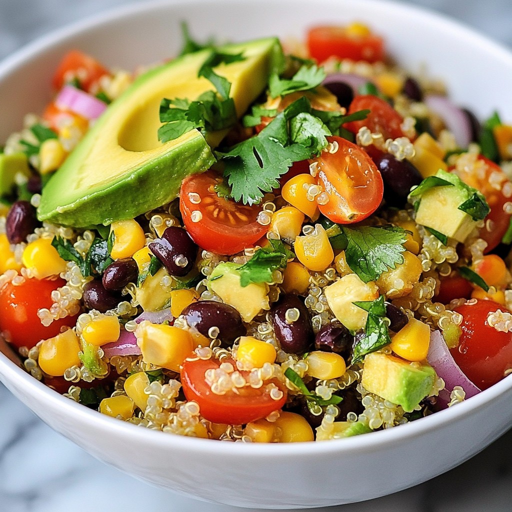 Cilantro Lime Quinoa Salad Fresh and Flavorful Meal
