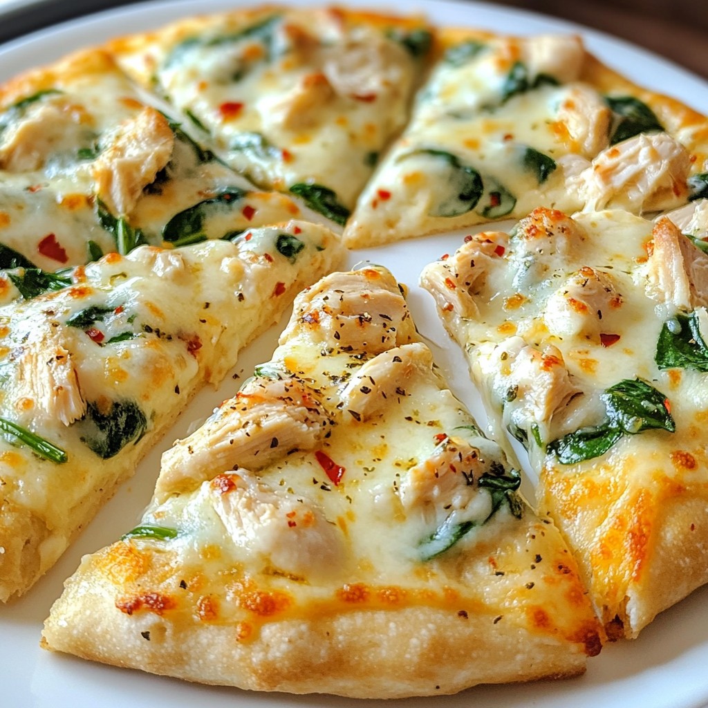 Cheesy Chicken Alfredo Pizza Flavorful Dinner Delight