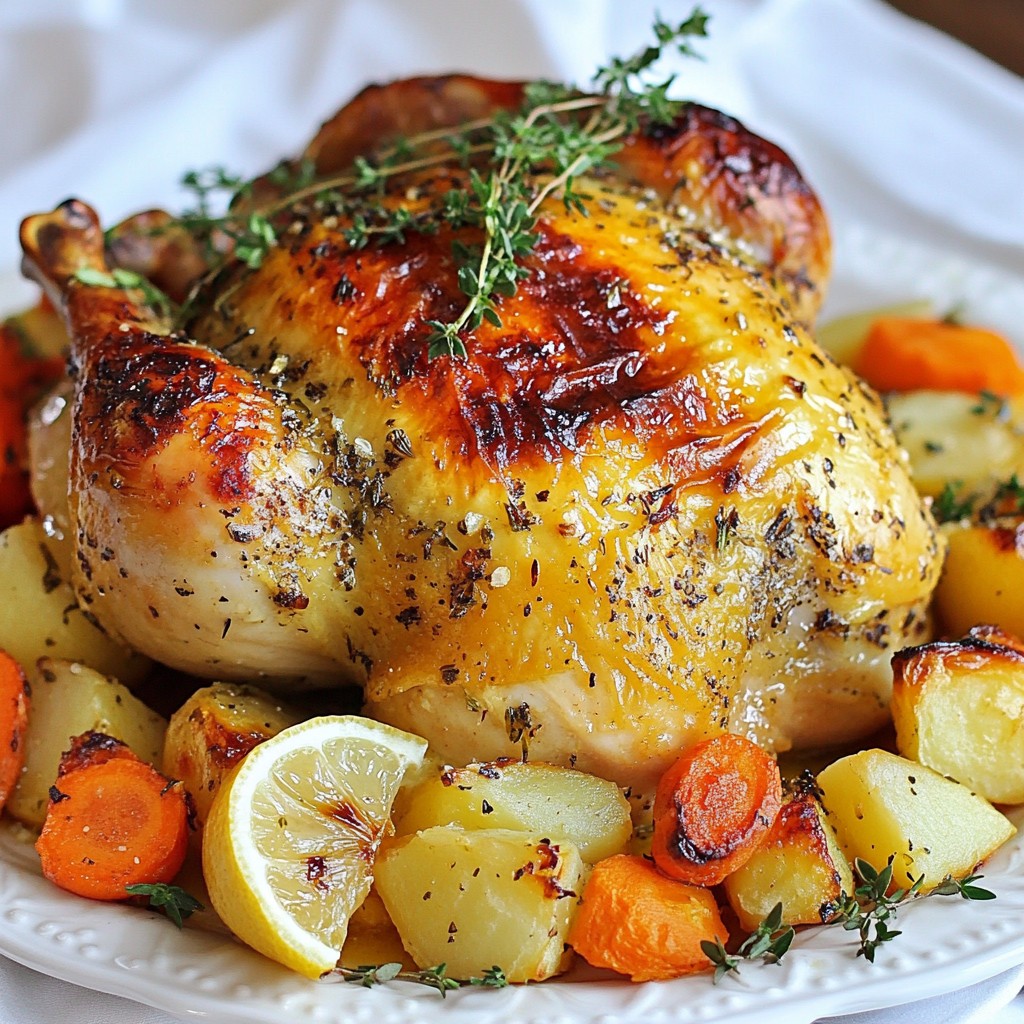 Garlic Herb Butter Roasted Chicken Irresistible Recipe