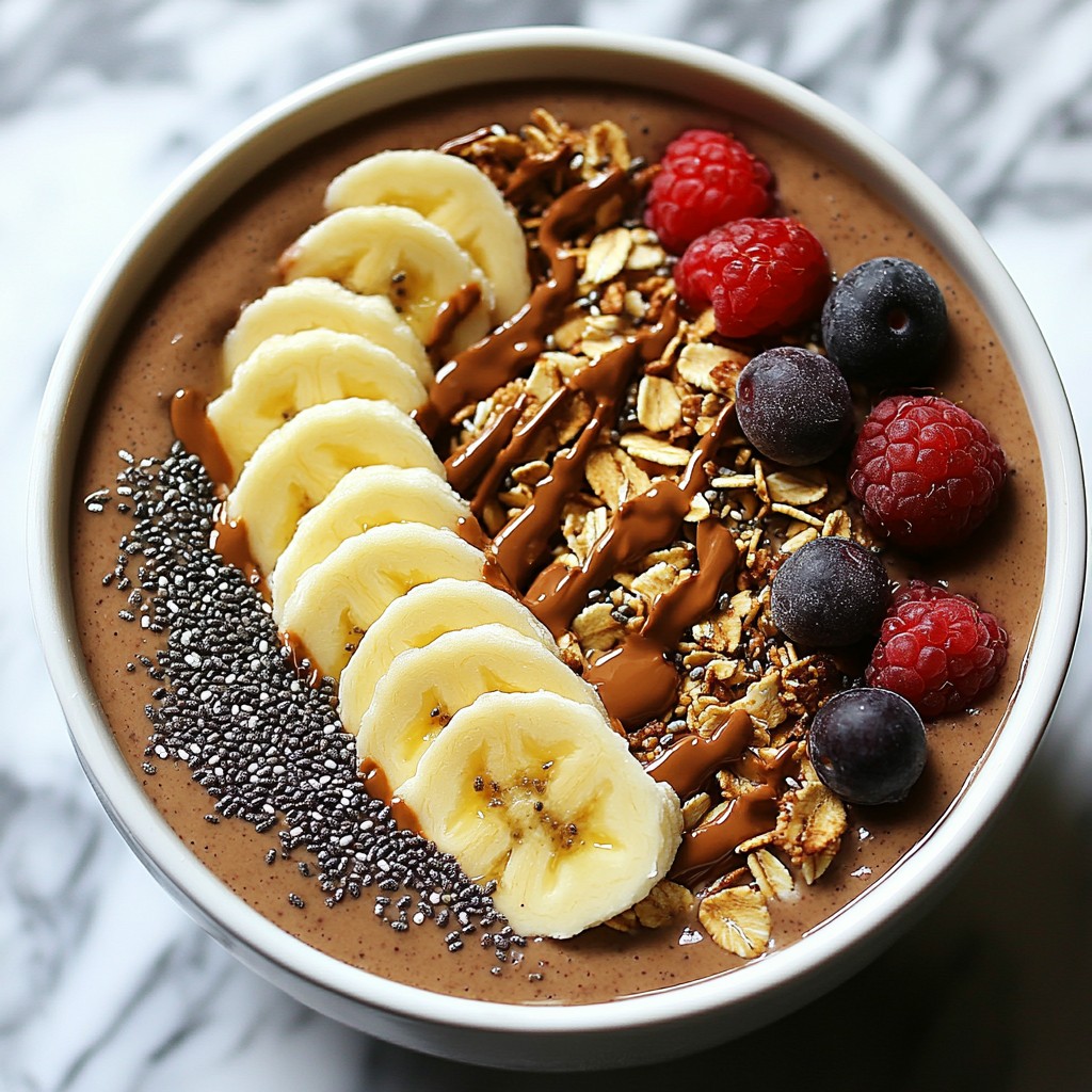 Chocolate Peanut Butter Smoothie Bowl Delightful Recipe