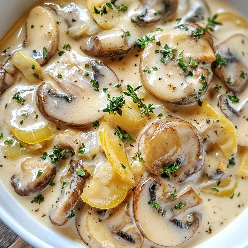 Affordable Creamy Garlic Mushroom Skillet Delight