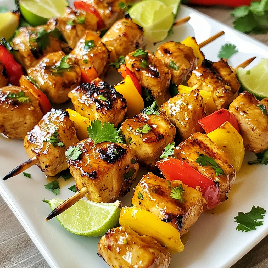 Honey Lime Chicken Kebabs Savory Grilled Delight