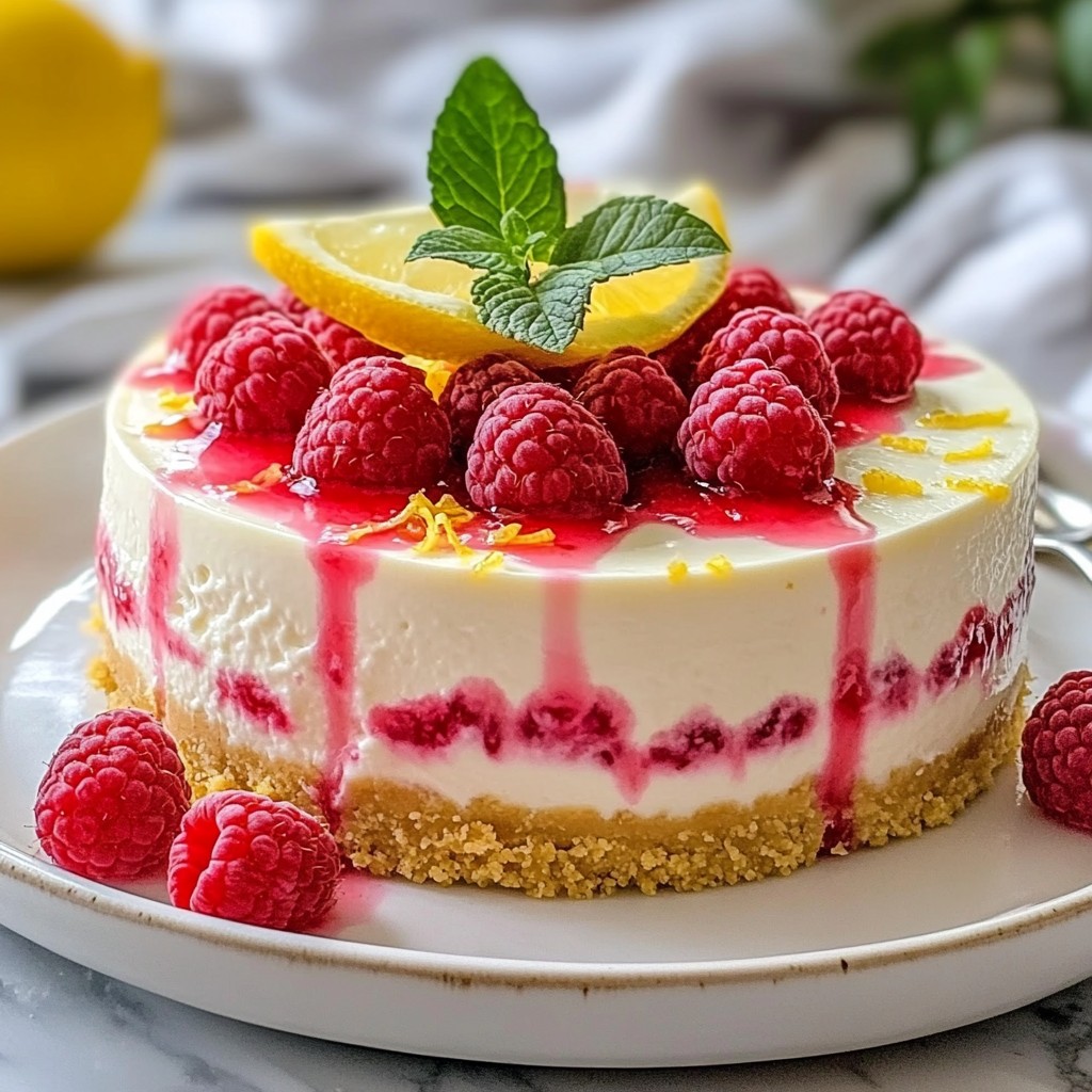 Raspberry Lemonade Cheesecake Deliciously Easy Recipe