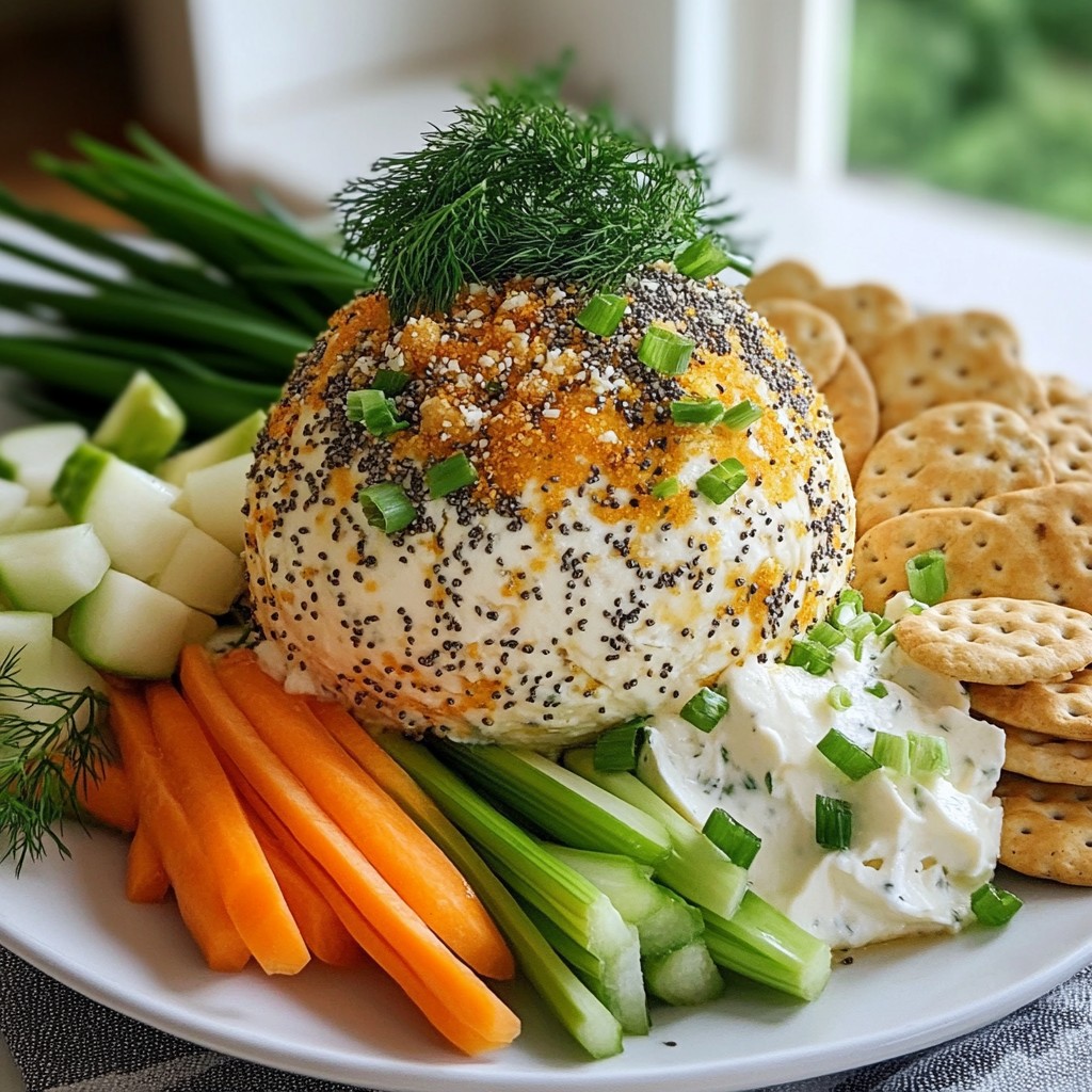 Everything Bagel Cheese Ball Easy and Tasty Recipe