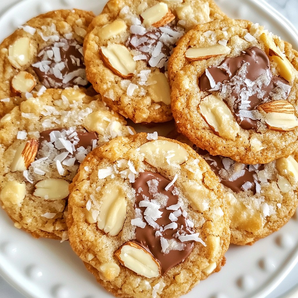 Coconut Almond Joy Cookies Delightful Sweet Treat