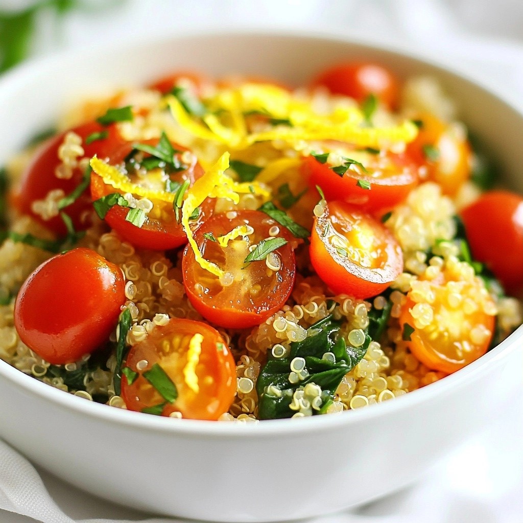 Frugal One-Pot Lemon Herb Quinoa Tasty and Easy Meal