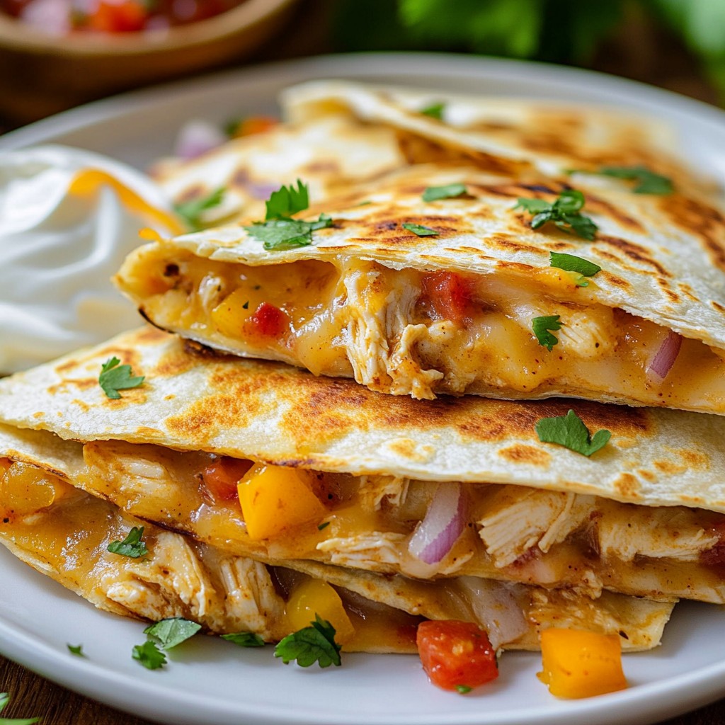 Chipotle Chicken Quesadillas Flavorful Delight Recipe