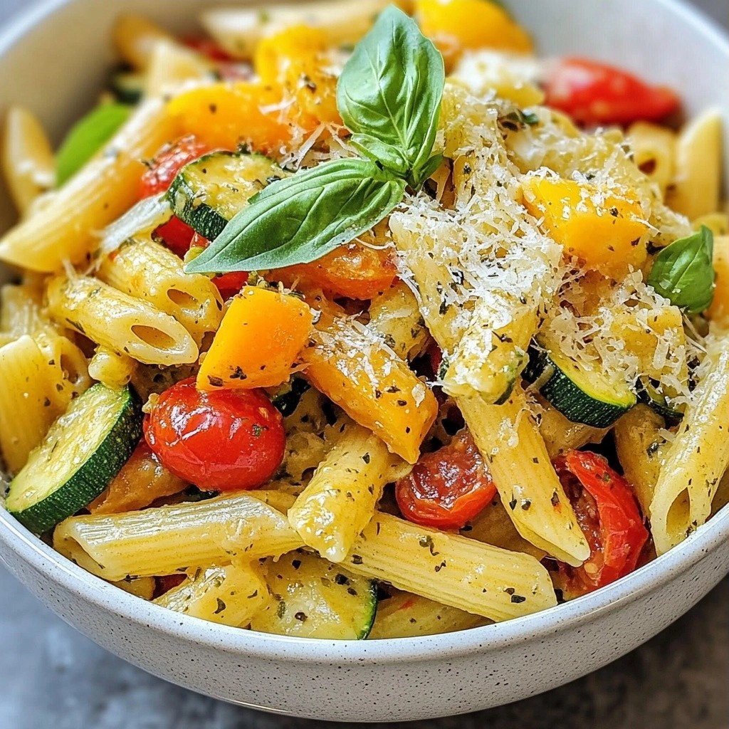 Affordable Creamy Roasted Veggie Pasta Delight