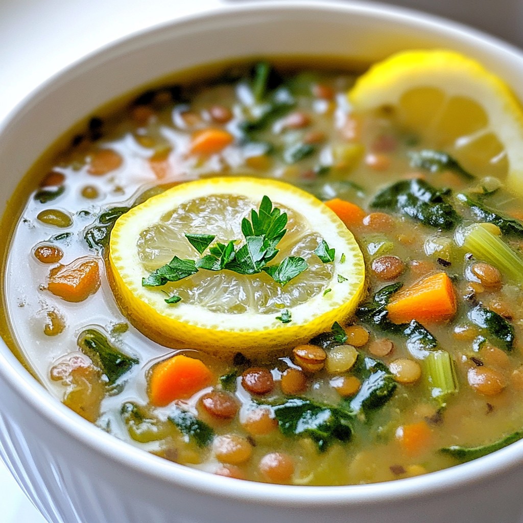 Budget-Friendly Lentil and Spinach Soup Recipe