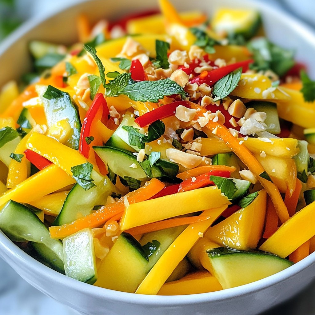 Spicy Thai Mango Salad Fresh and Zesty Delight