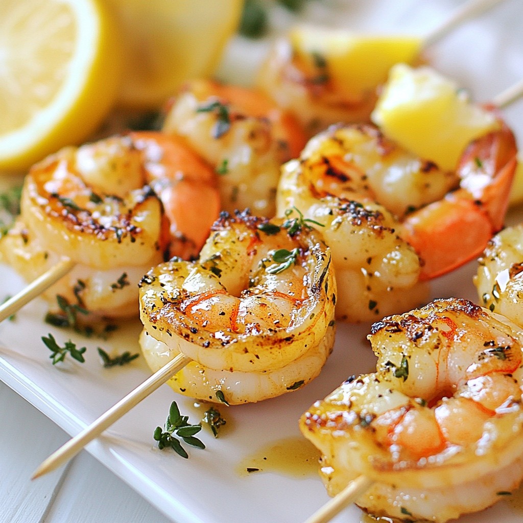 Lemon Herb Grilled Shrimp Fresh and Flavorful Dish