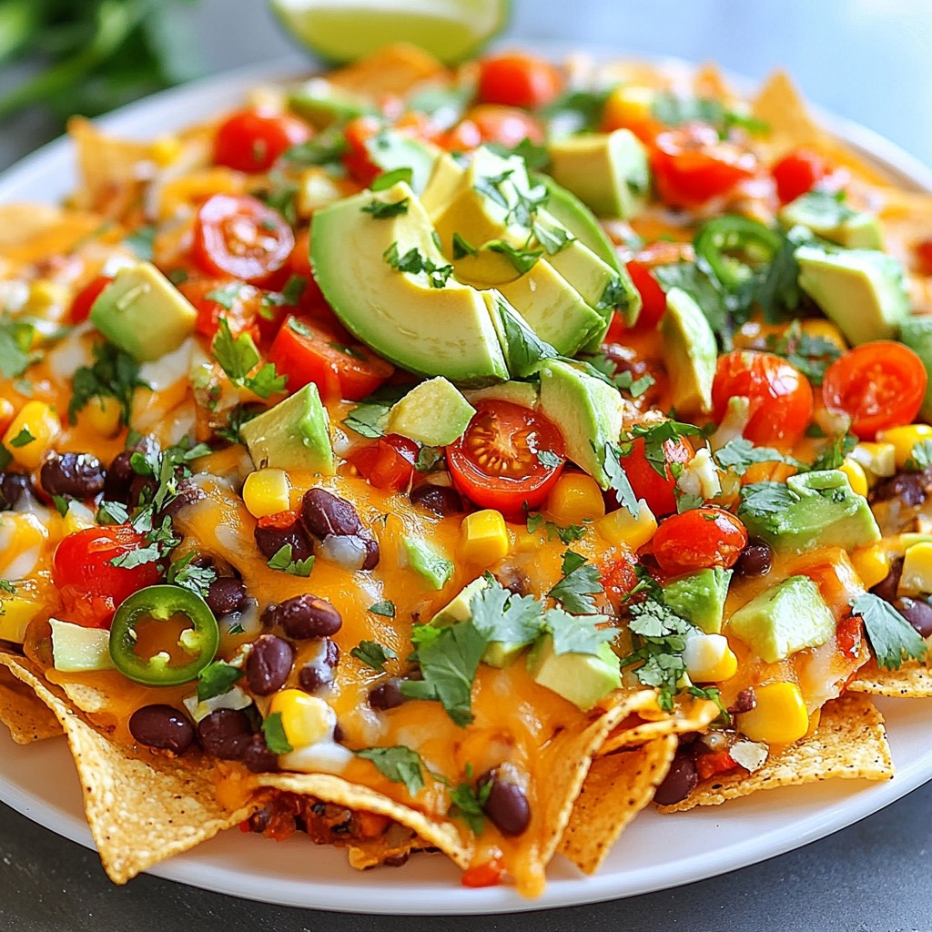 Veggie Loaded Sheet Pan Nachos Flavorful Treat Recipe