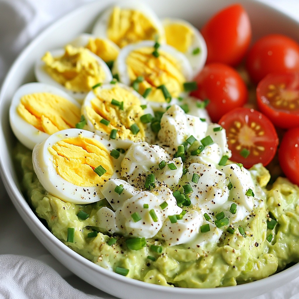 Creamy Avocado Egg Salad Easy and Tasty Recipe