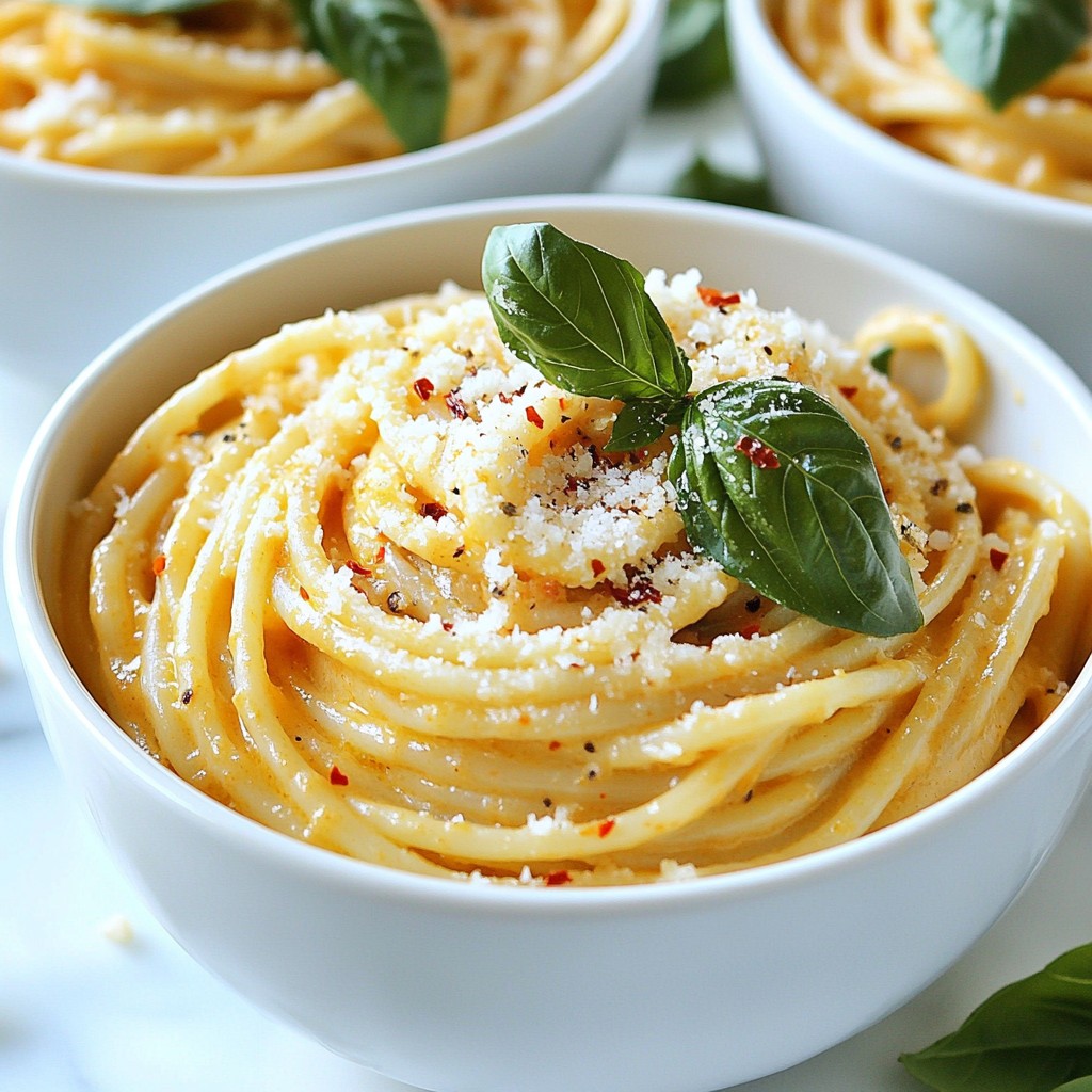 Roasted Red Pepper Pasta Quick and Easy Recipe