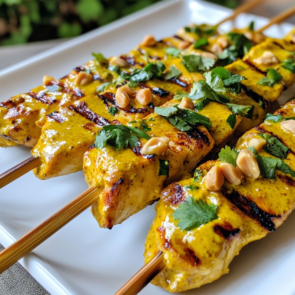 Peanut Butter Chicken Satay Flavorful Skewered Delight