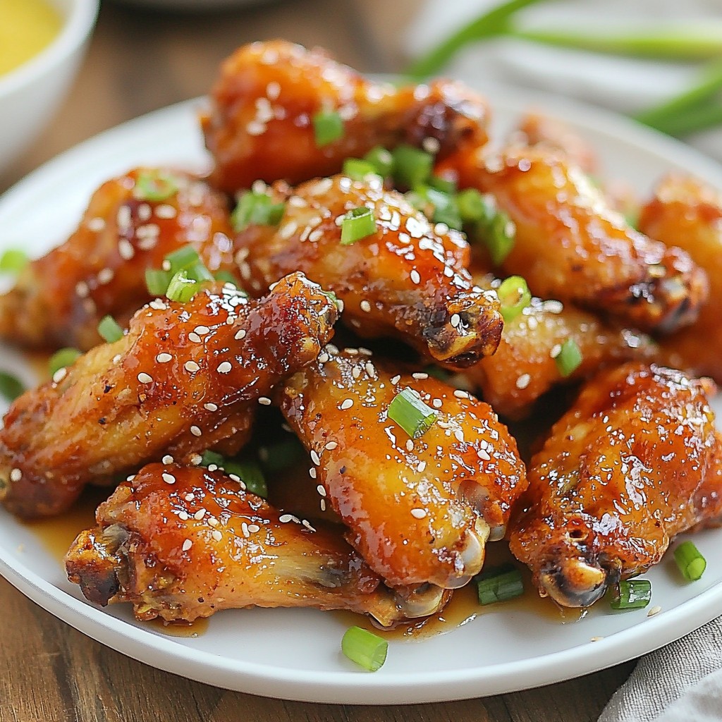 Spicy Honey Garlic Chicken Wings Easy and Tasty Recipe