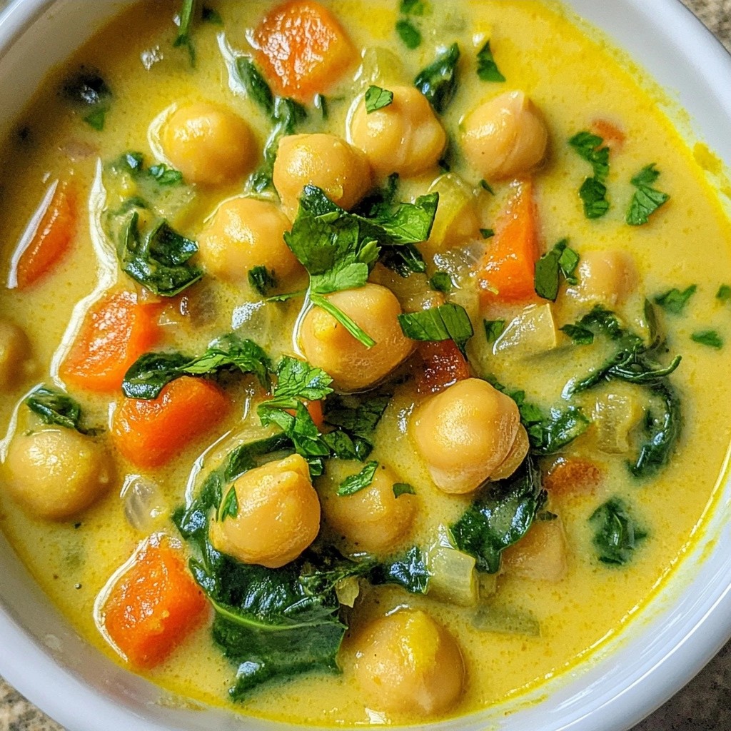 Under $10 Creamy Garlic Chickpea Stew Recipe Delight