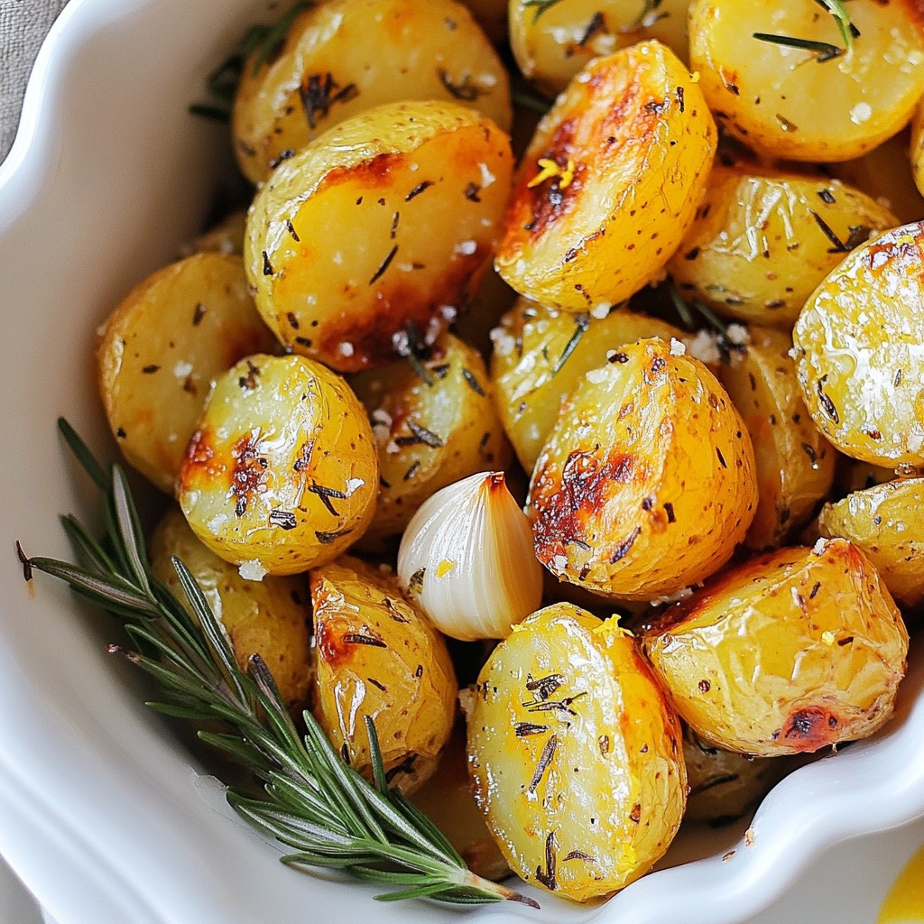 Roasted Garlic Rosemary Potatoes Crispy and Flavorful
