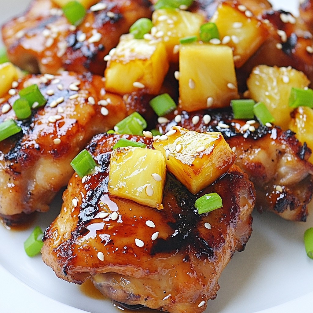 Pineapple Teriyaki Chicken Thighs Flavorful Delight