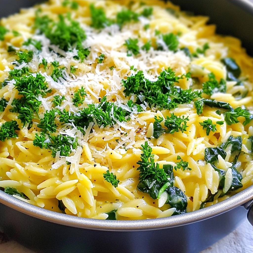 Economical One-Pot Lemon Herb Orzo Quick and Easy