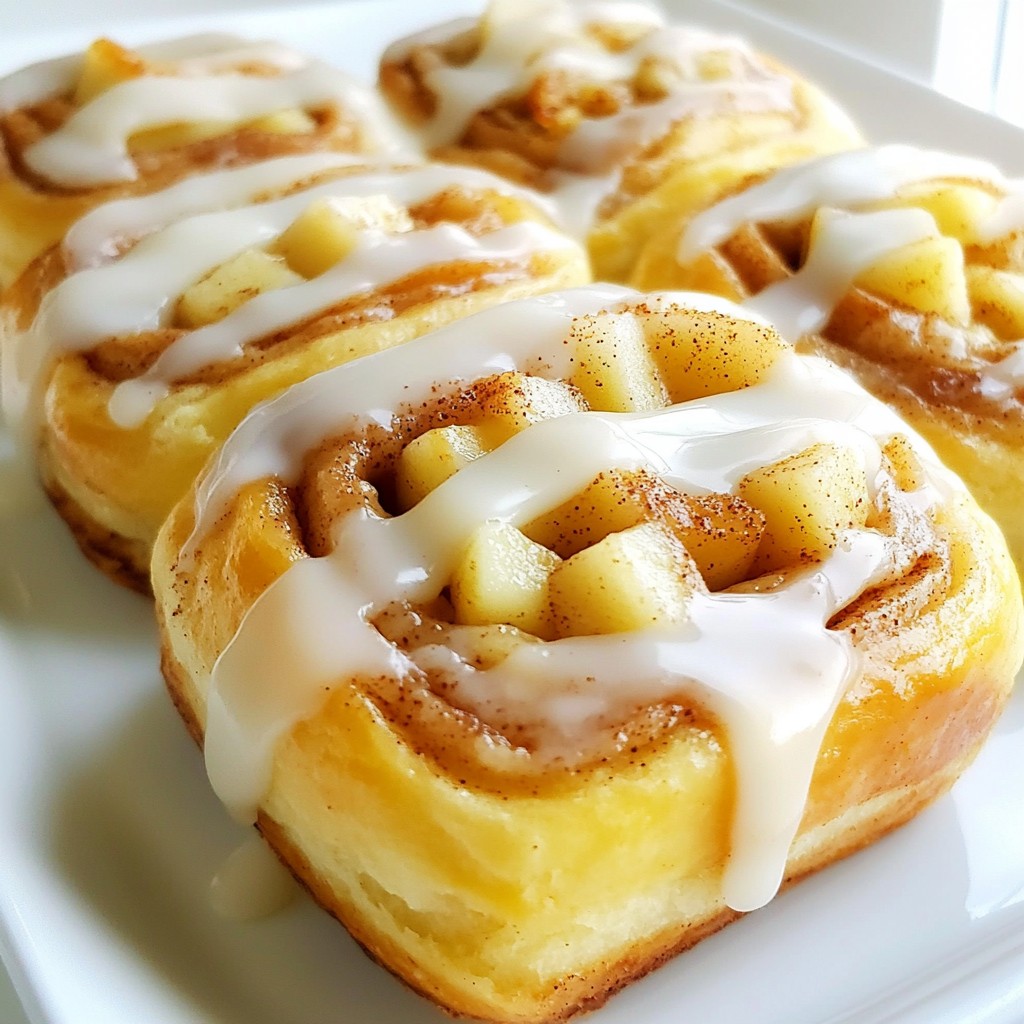 Apple Pie Cinnamon Rolls Tasty and Comforting Delight