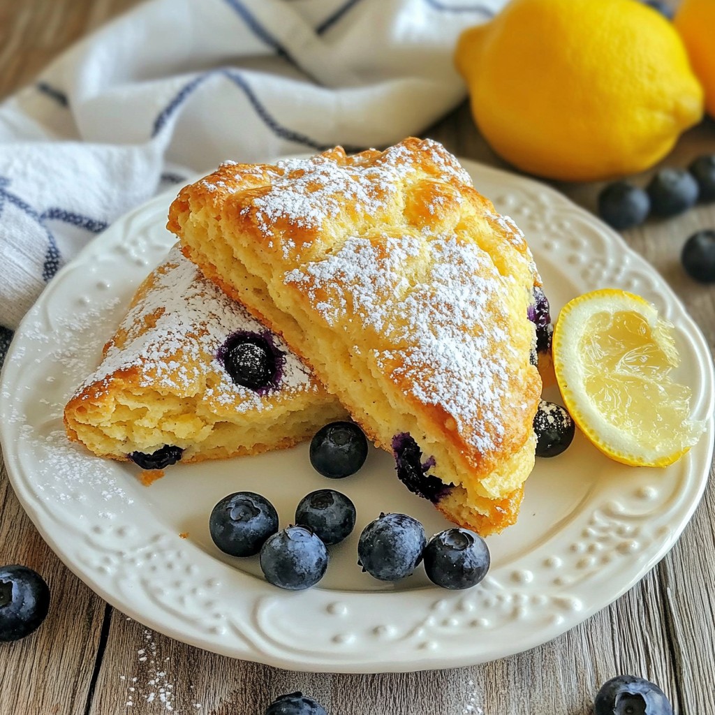 Lemon Blueberry Scones Flavorful and Easy Recipe