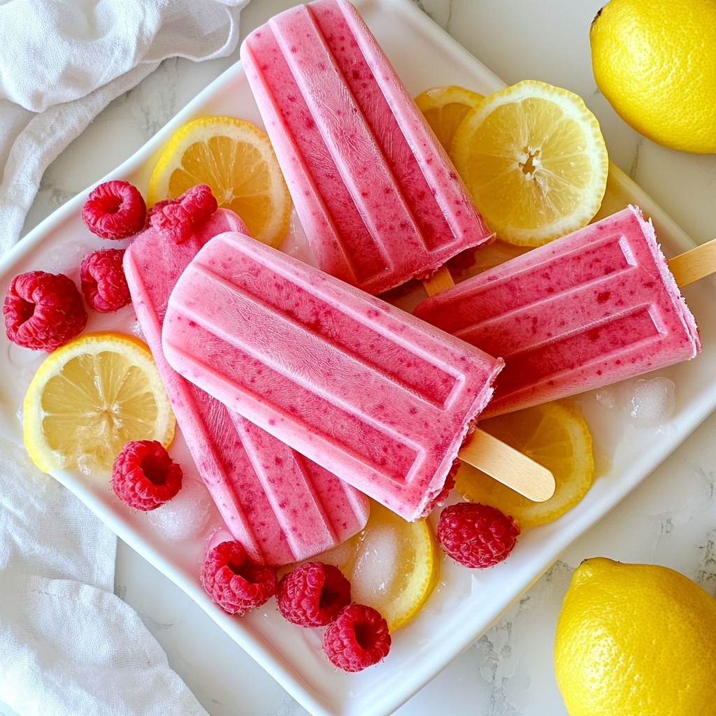 Raspberry Lemonade Popsicles Refreshing Summer Treat