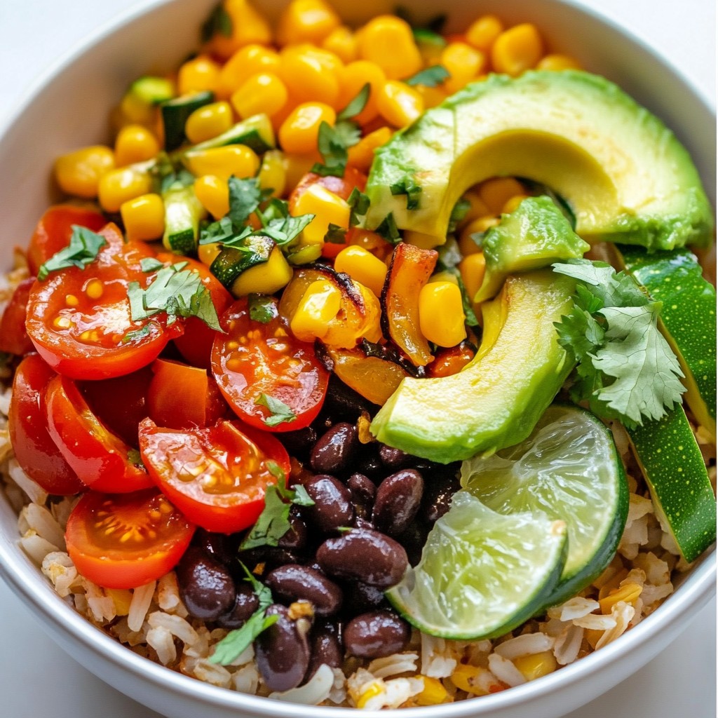 Affordable Veggie and Rice Burrito Bowl Delight