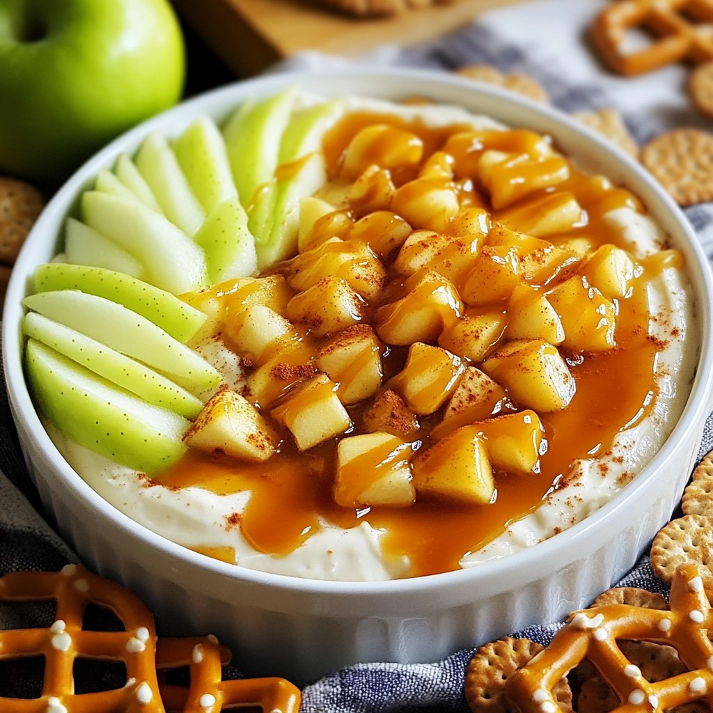 Caramel Apple Cheesecake Dip Irresistible Fall Delight