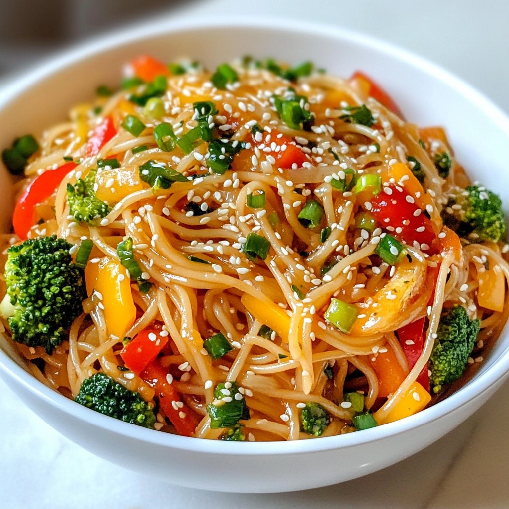 Spicy Garlic Noodle Stir Fry Tasty and Quick Recipe