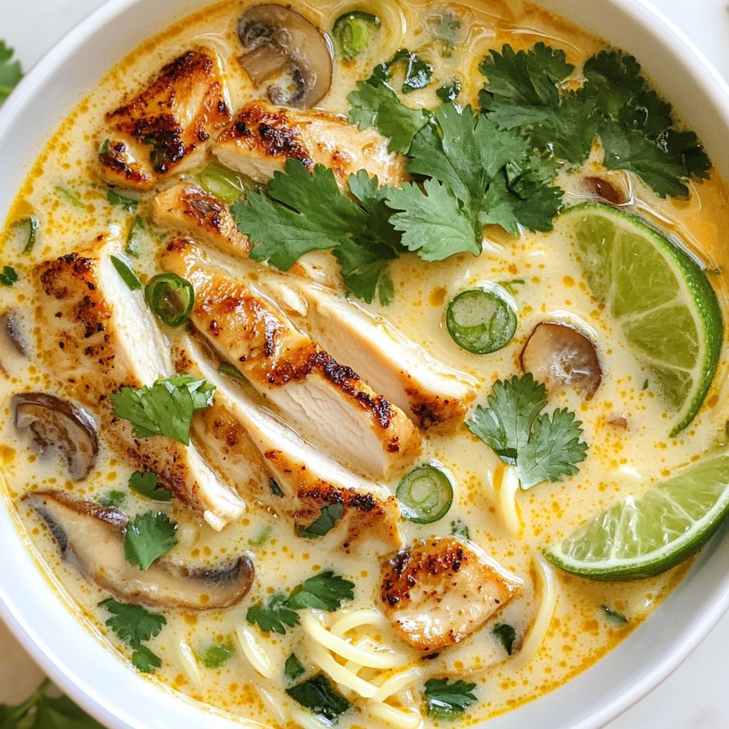Thai Coconut Chicken Soup Delicious and Flavorful Dish