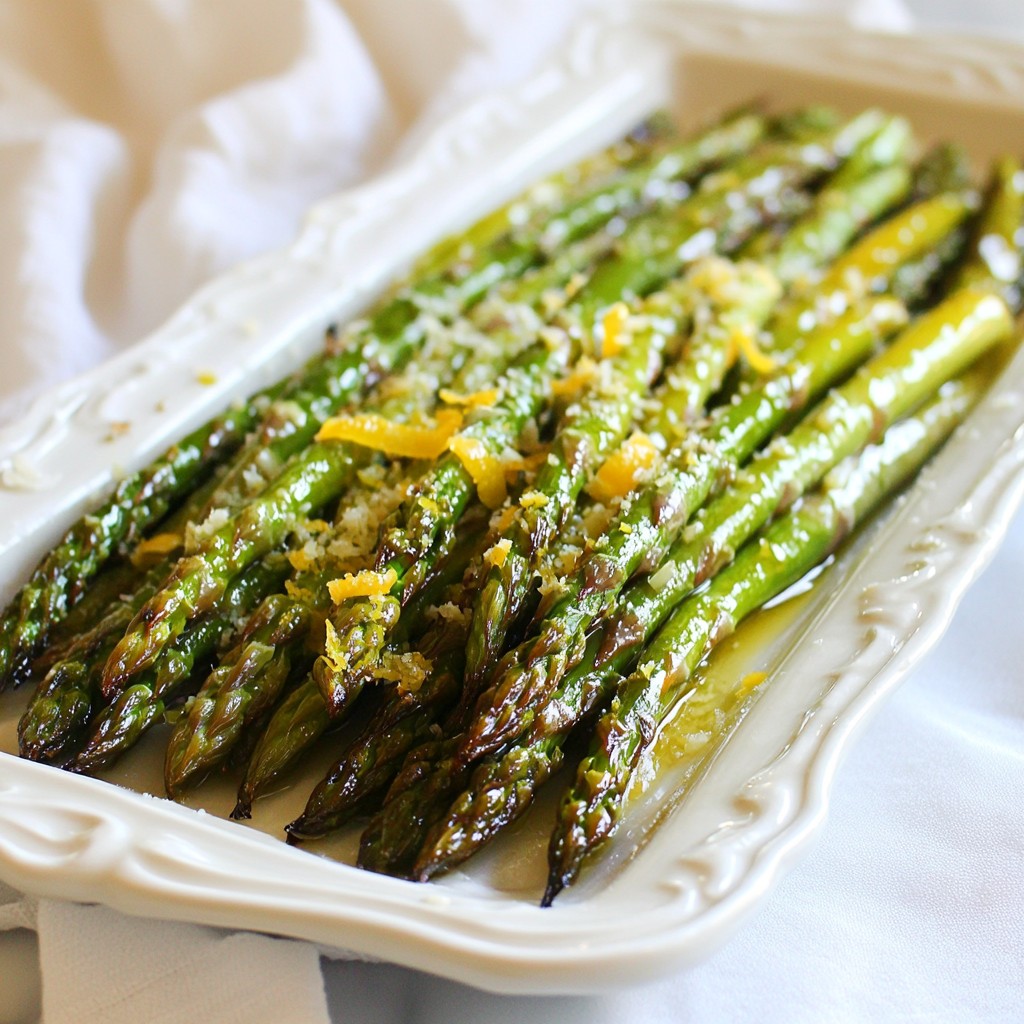 Lemon Garlic Roasted Asparagus Flavorful Side Dish