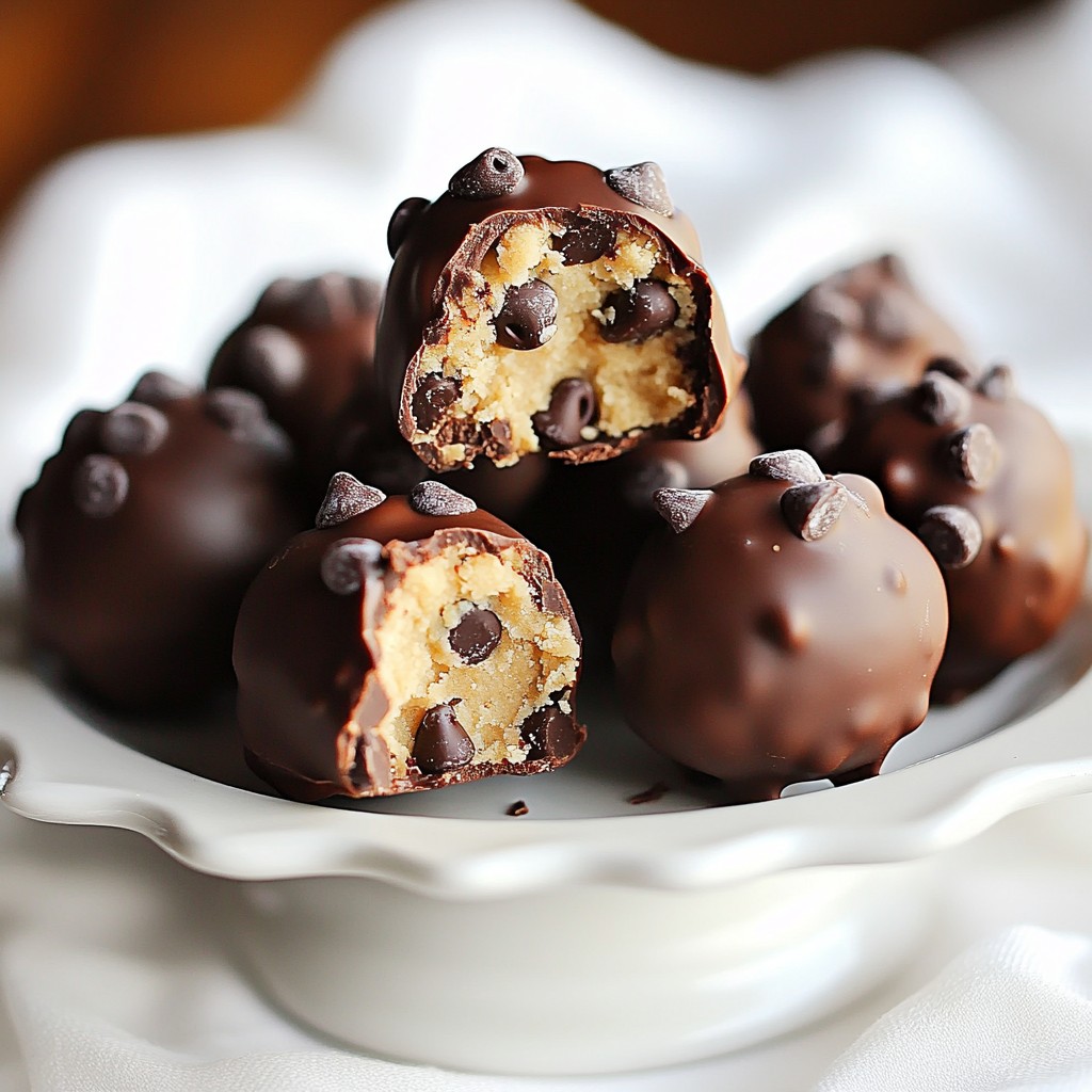 Chocolate Chip Cookie Dough Truffles Delightful Treat