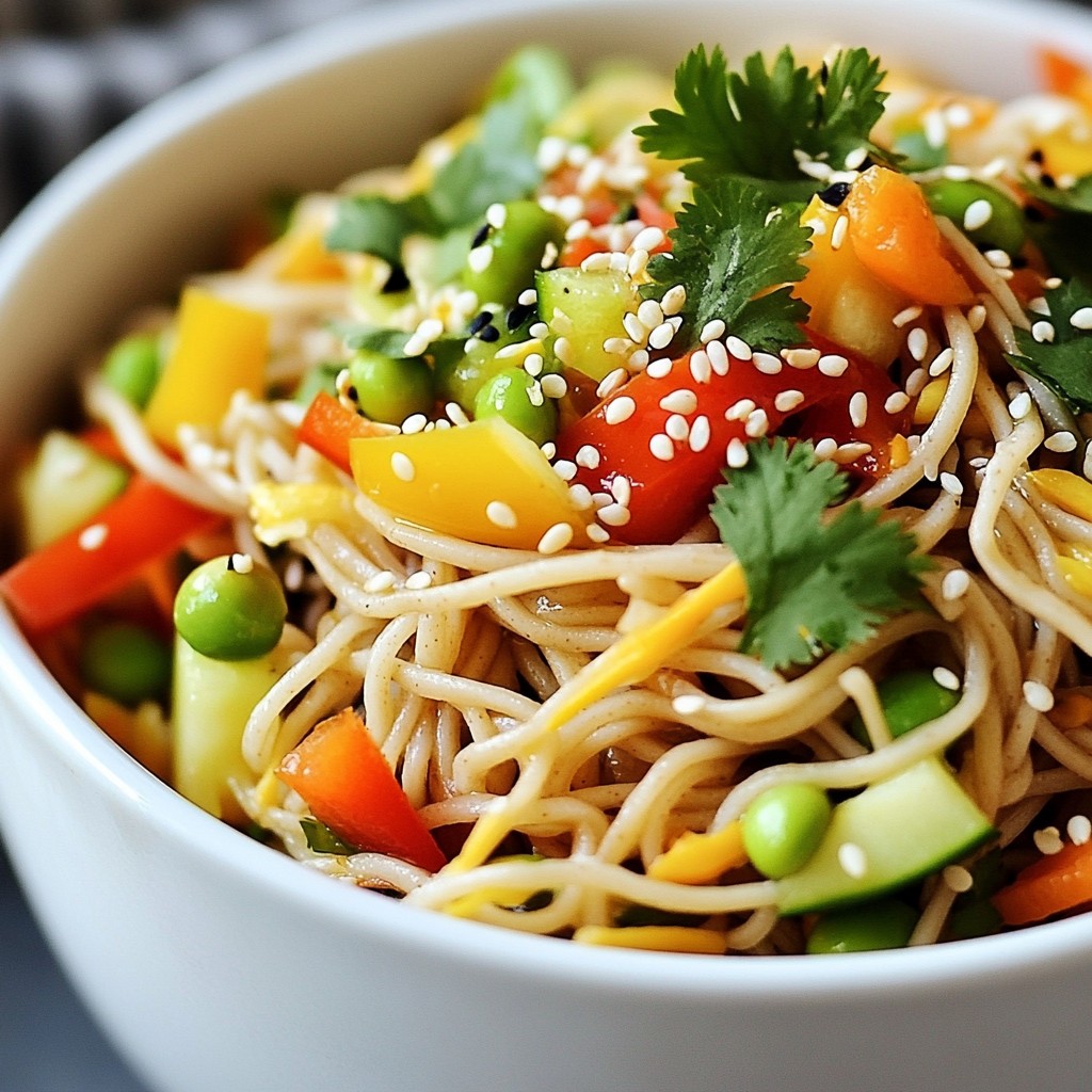Spicy Sesame Noodle Salad Fresh and Flavorful Dish